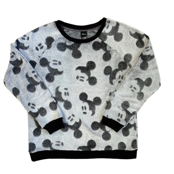 Mickey Mouse Grey & Black Pajamas 2-Piece Set Size Medium - Picture 2 of 14